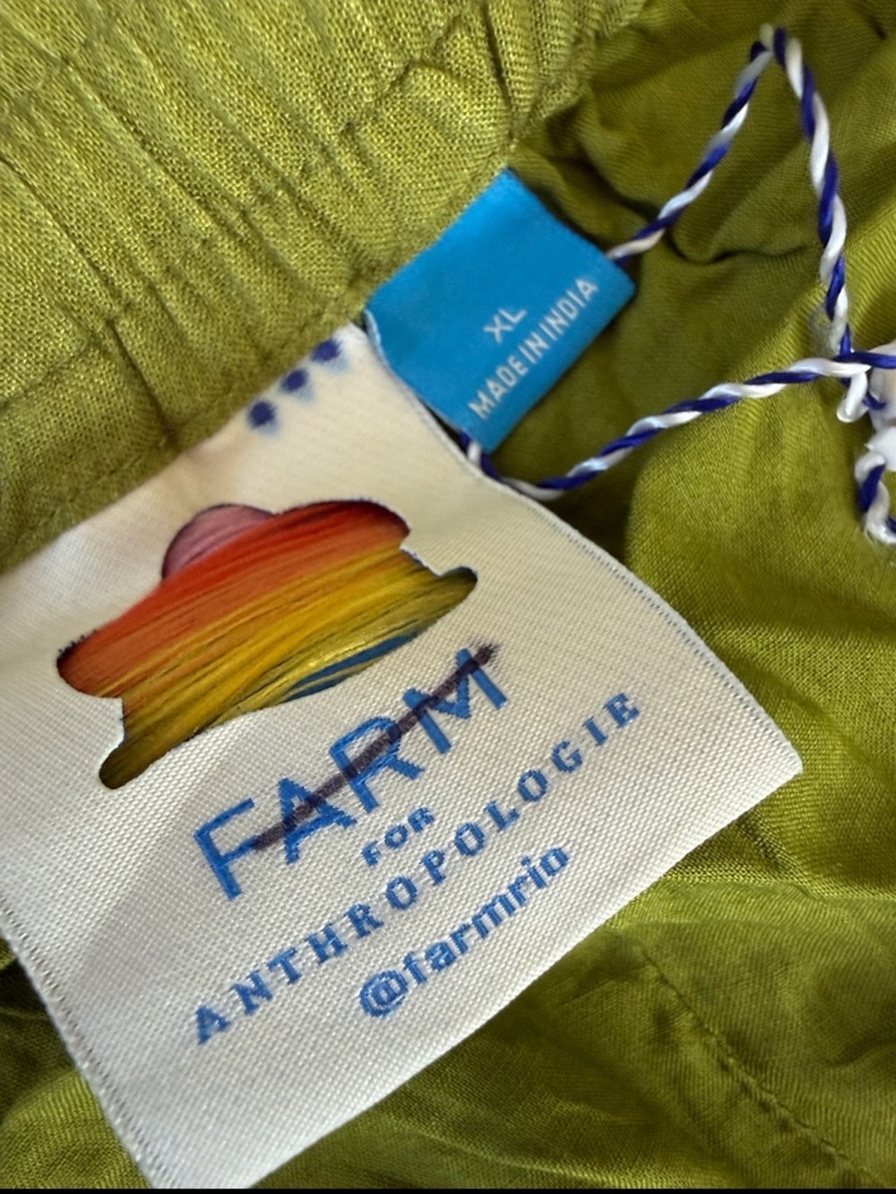 New Farm Rio x Anthropologie Placed Floral Pull-On Pants Size XL - Picture 9 of 9